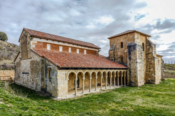 Mozarabic monastery of San Miguel de Escalada in Leon Mozarabic monastery of San Miguel de Escalada in Leon, Spain mozarabic stock pictures, royalty-free photos & images