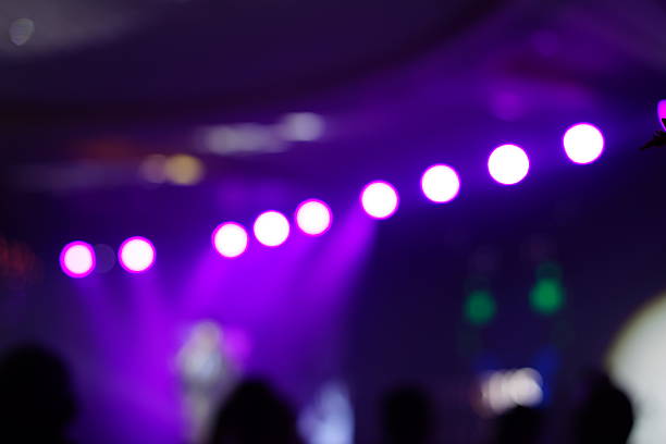 istock Defocused entertainment concert lighting on stage 638451880