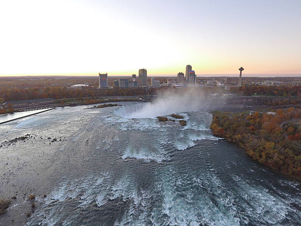 istock Aerial image of Niagara Falls 638454530