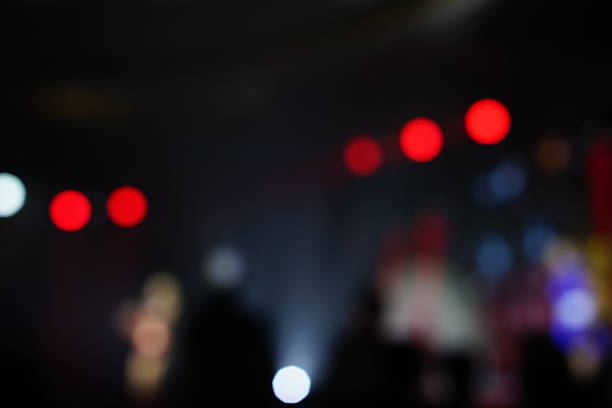 istock Defocused entertainment concert lighting on stage 638455532