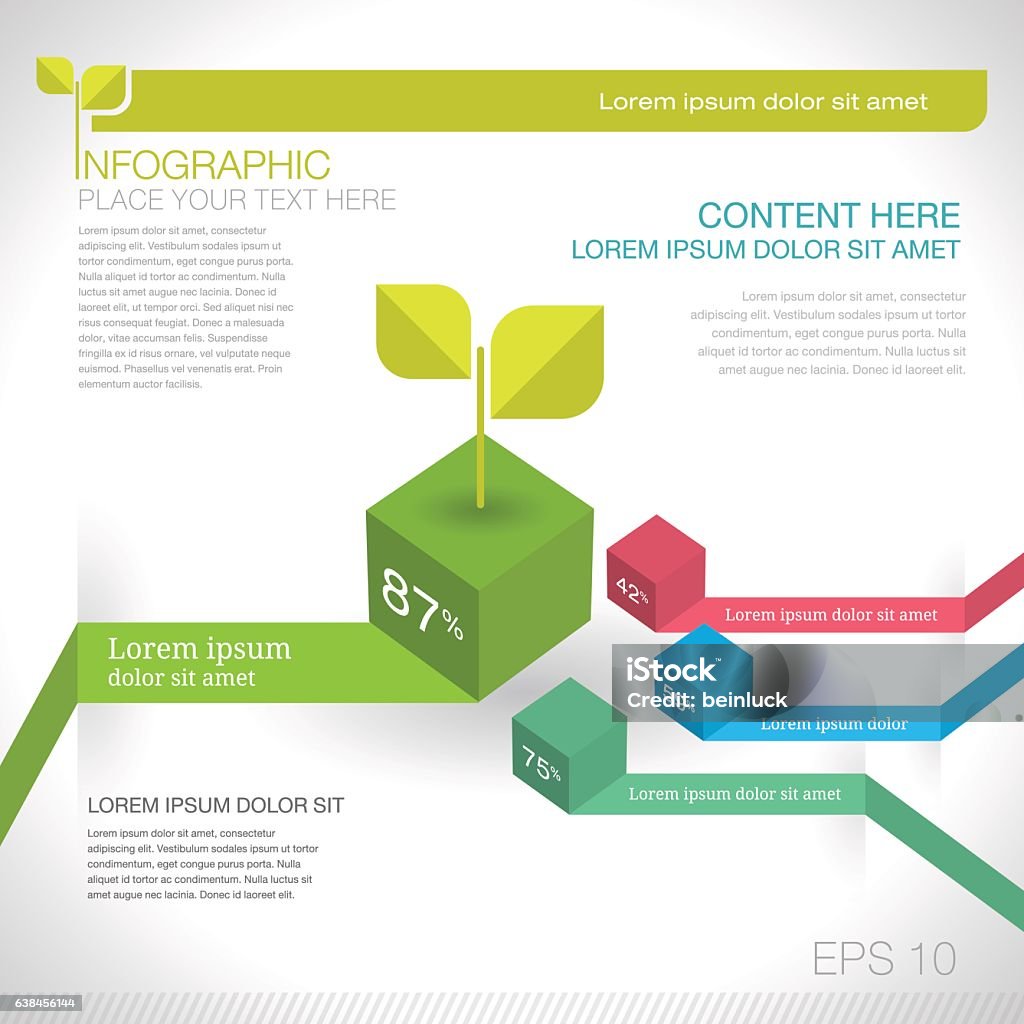 Modern Graph Design Or Infographic Design Template For Business Stock ...