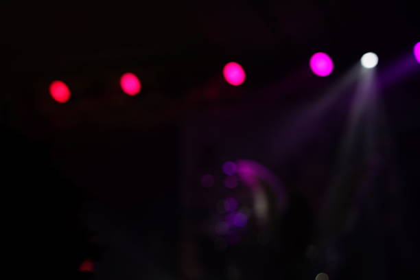 istock Defocused entertainment concert lighting on stage 638458100