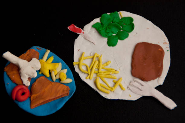 istock Lunch made of modeling clay 638462778