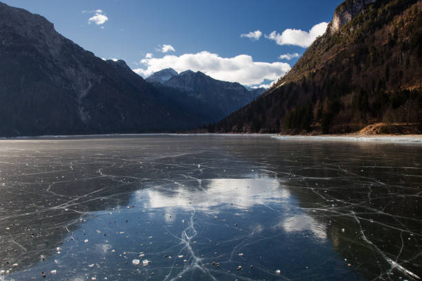 istock Frozen Predil Lake (Lago del Predil) - Lake Landscape 638462894