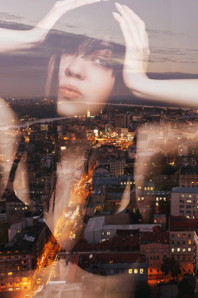 istock Double exposure portrait of a woman 638465680