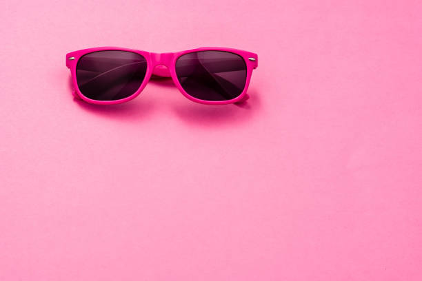 istock Sunglasses on colorful background with copy space 638465920