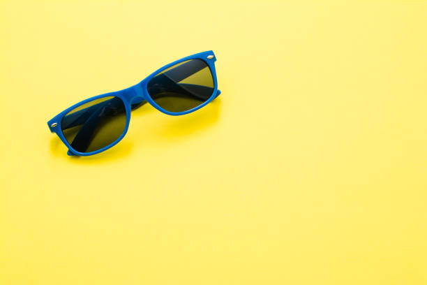 istock Sunglasses on colorful background with copy space 638466502