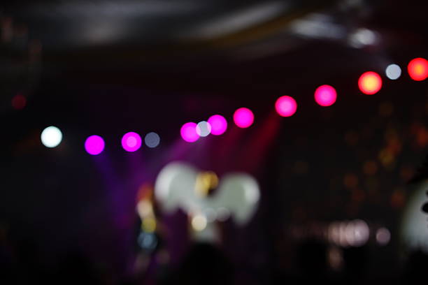 istock Defocused entertainment concert lighting on stage 638468956