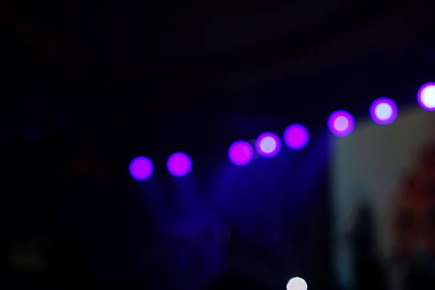 istock Defocused entertainment concert lighting on stage 638469416