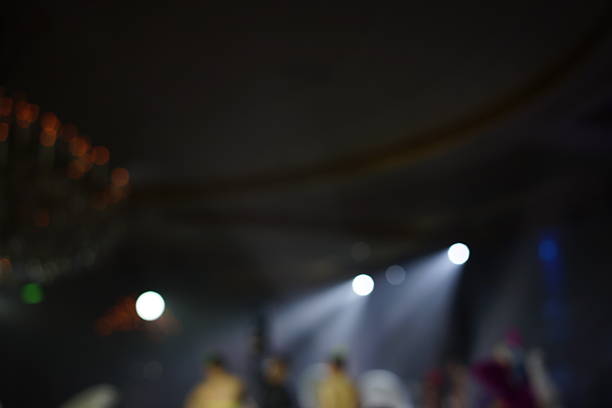 istock Defocused entertainment concert lighting on stage 638471554