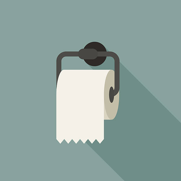 Toilet paper vector art illustration