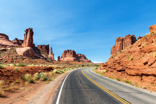 istock Road through Arches National Park 638472776