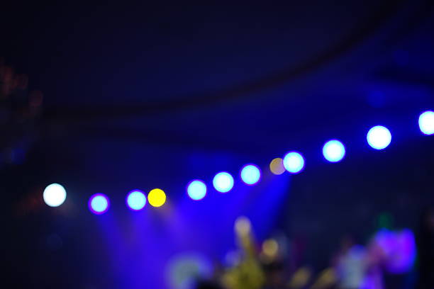 istock Defocused entertainment concert lighting on stage 638473644