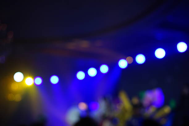 istock Defocused entertainment concert lighting on stage 638473674