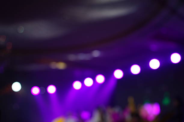 istock Defocused entertainment concert lighting on stage 638473736