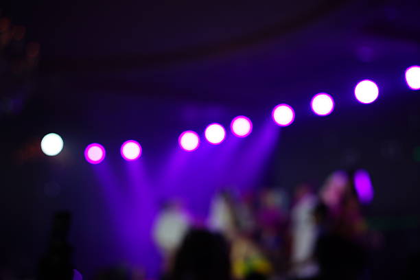 istock Defocused entertainment concert lighting on stage 638473828