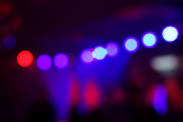 istock Defocused entertainment concert lighting on stage 638474756