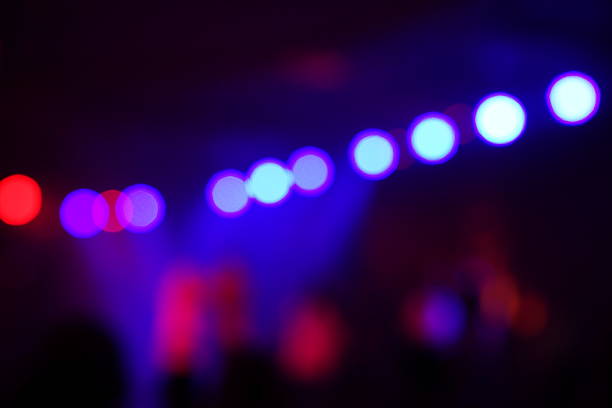 istock Defocused entertainment concert lighting on stage 638476428