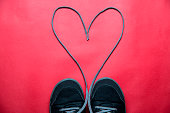 Heart Shape Made With Shoelace