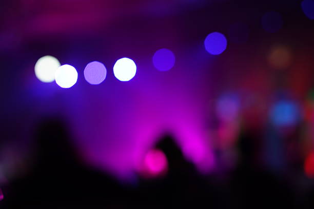 istock Defocused entertainment concert lighting on stage 638477012