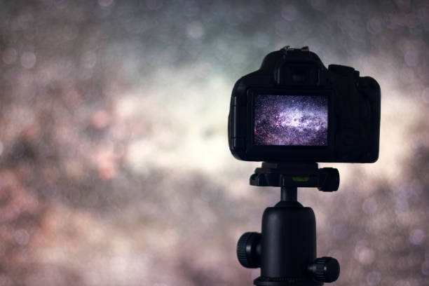 istock Long exposure photography. Astronomy Astrophotography. Space 638477020