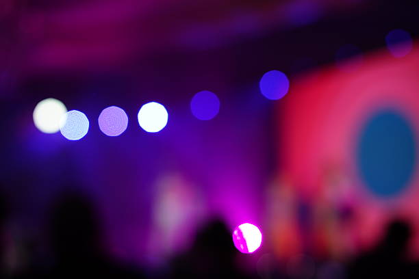 istock Defocused entertainment concert lighting on stage 638477132