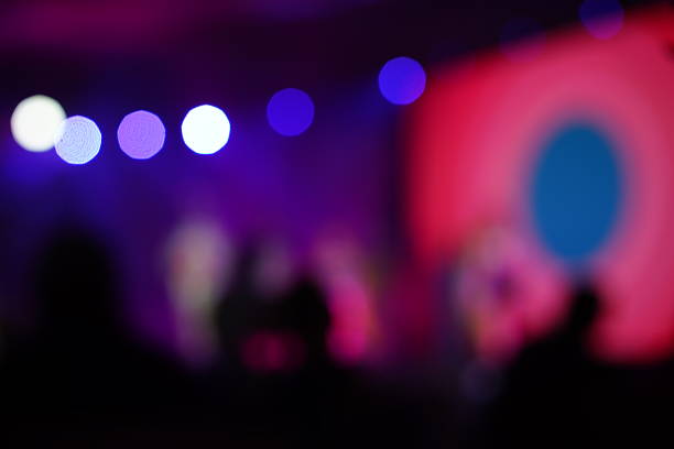 istock Defocused entertainment concert lighting on stage 638477234