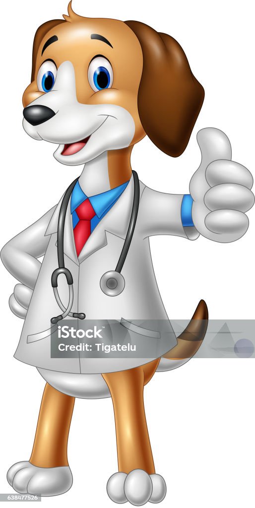 Ilustración de Perro De Dibujos Animados Con Un Disfraz De Veterinario Dando Un Pulgar Hacia Arriba y más Vectores Libres de Derechos de Doctor - iStock Ilustración de Perro De Dibujos Animados Con Un Disfraz De Veterinario Dando Un Pulgar Hacia Arriba y más Vectores Libres de Derechos de Doctor - iStock