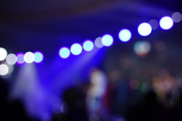 istock Defocused entertainment concert lighting on stage 638478132