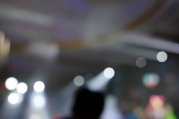 istock Defocused entertainment concert lighting on stage 638479800