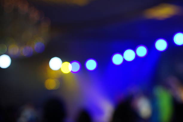 istock Defocused entertainment concert lighting on stage 638480190