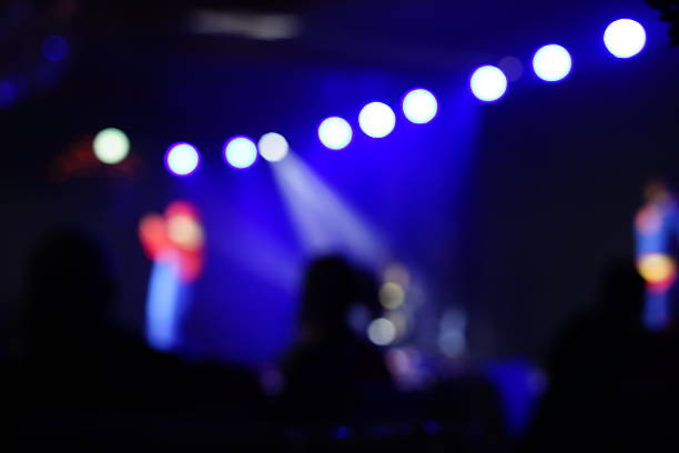 istock Defocused entertainment concert lighting on stage 638482130