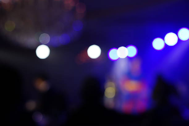 istock Defocused entertainment concert lighting on stage 638482264