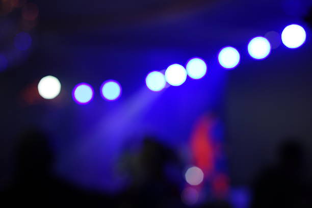 istock Defocused entertainment concert lighting on stage 638482328