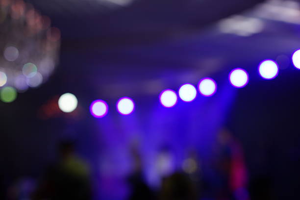 istock Defocused entertainment concert lighting on stage 638482900