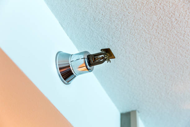 istock Fire alarm sprinkler on the wall. 638483562