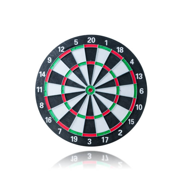 istock Blank dart board isolated on the white background 638487474