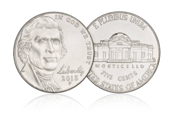 istock Five cents nickel coin 638490762