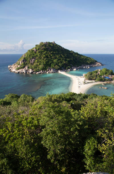 istock Tropical beach paradise: Beautiful deserted white sand beach 638492188