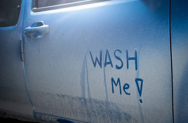 istock Wash me - dirty car 638497390