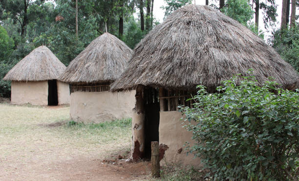 istock Mud huts in traditional Kenyan village 638503470