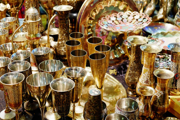istock beautiful Golden cups and jugs 638504084