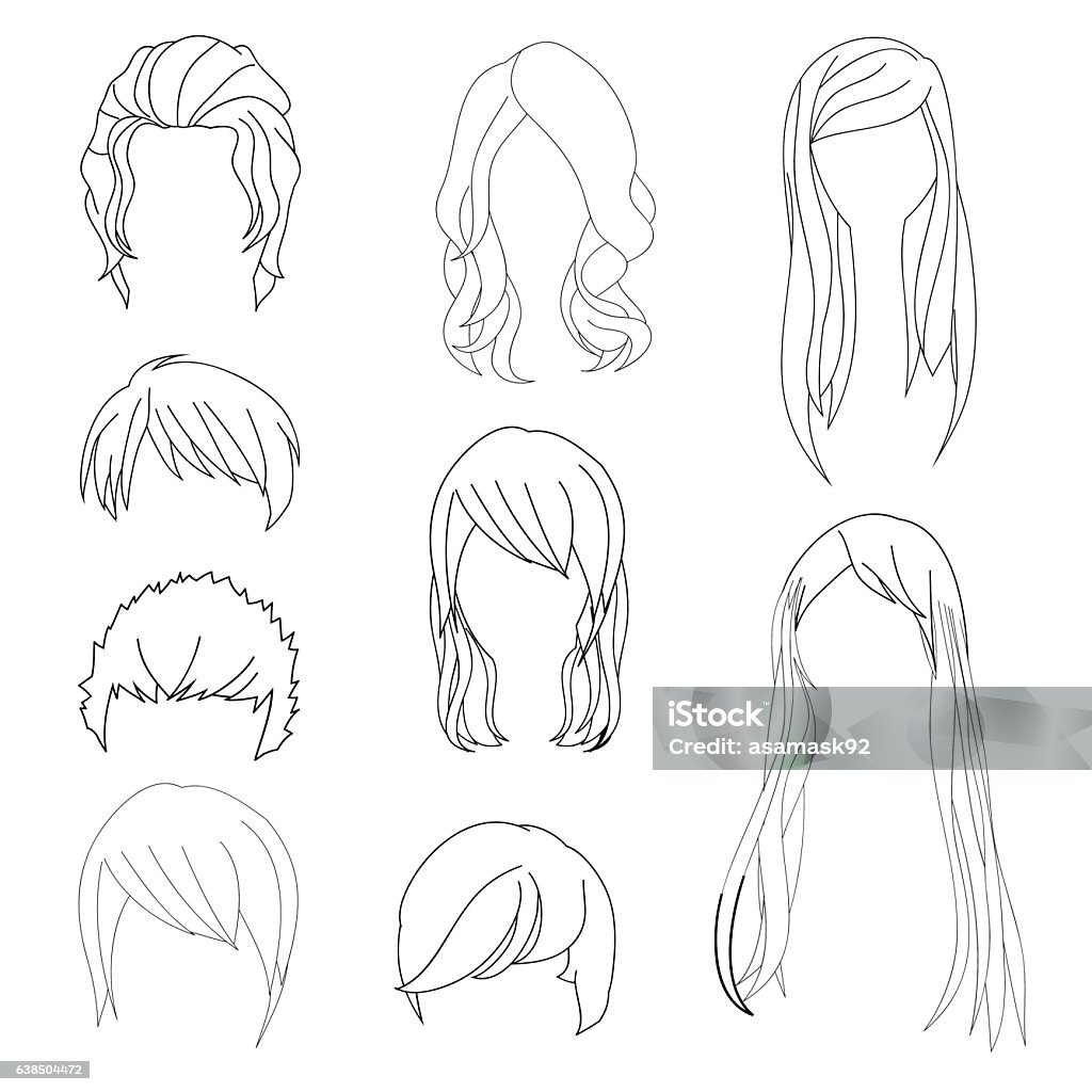 Ilustración de Colección Peinado Para Hombre Y Mujer Cabello Dibujo Conjunto 1 y más Vectores Libres de Derechos de Adulto - iStock Ilustración de Colección Peinado Para Hombre Y Mujer Cabello Dibujo Conjunto 1 y más Vectores Libres de Derechos de Adulto - iStock