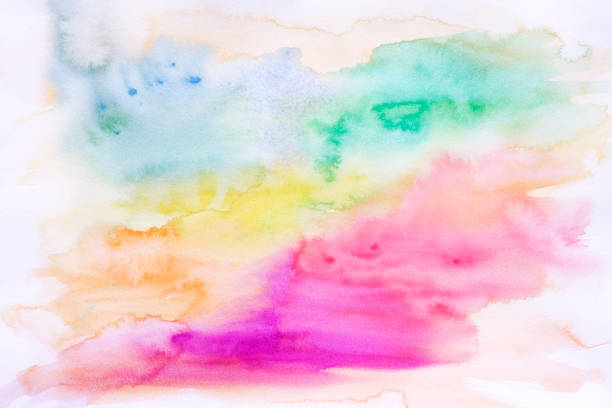 istock Abstract colourful watercolor background 638507544