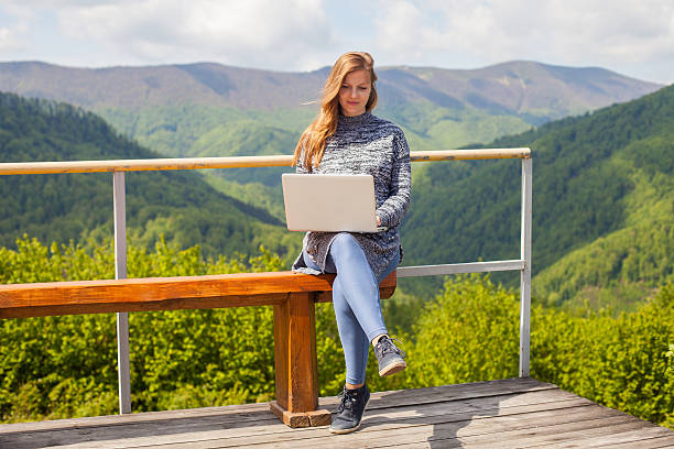 istock Pregnant woman with laptop 638508928