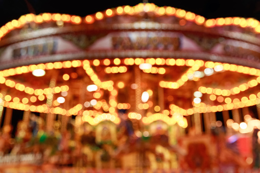 Blurred merry-go-round