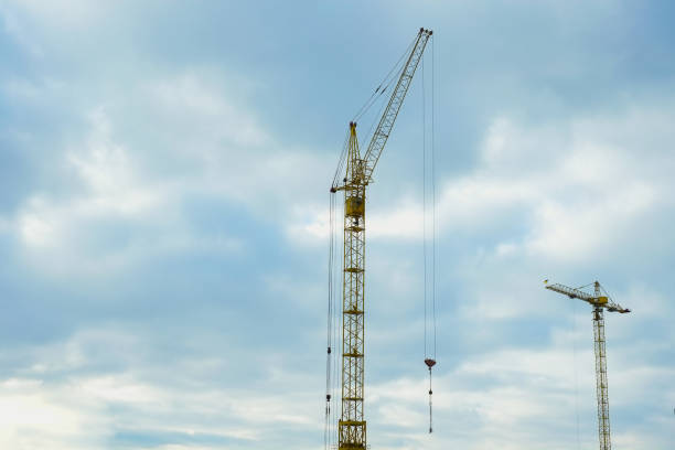 istock tower cranes, the bad winter weather 638510860