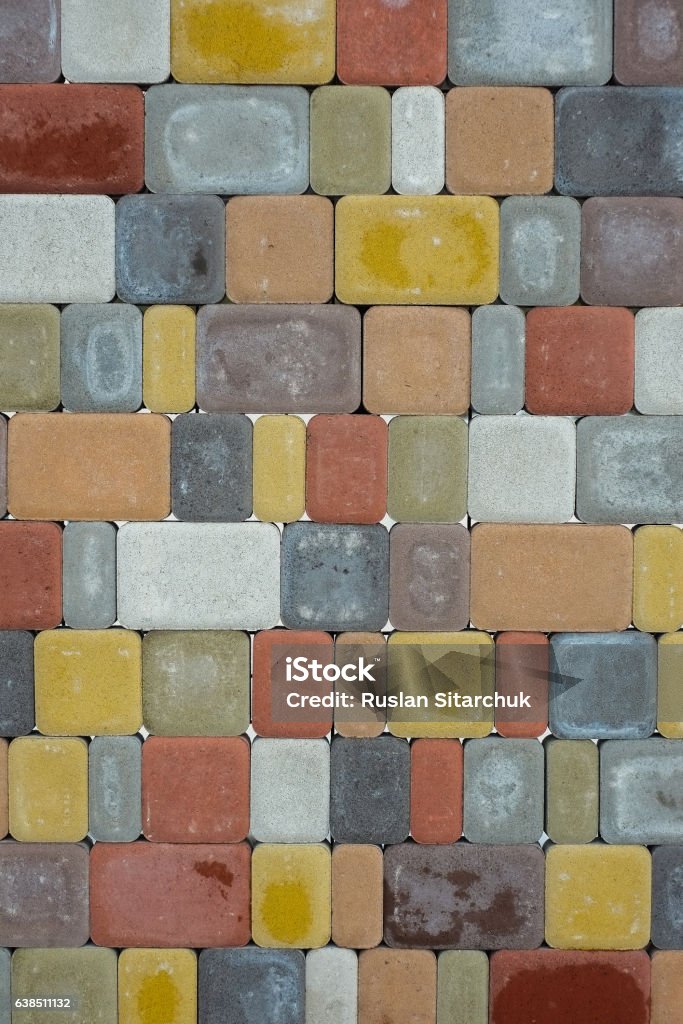 Slab Colours Colour Paving Slabs Stock Photo - Download Image Now - Abstract ...