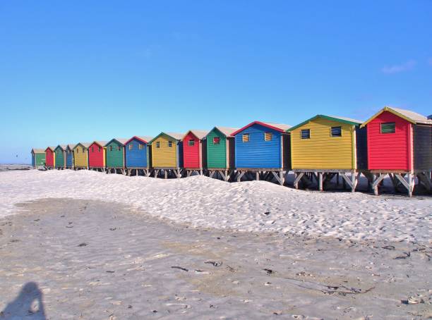 istock Colorful beach huts at Muizenberg, South Africa. 638511728