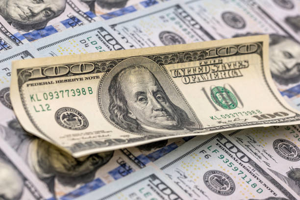 istock money 100 american hundred dollar bills for background. 638514016